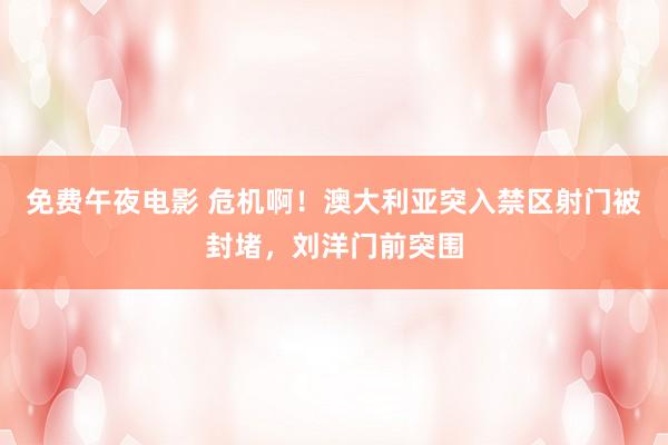 免费午夜电影 危机啊！澳大利亚突入禁区射门被封堵，刘洋门前突围